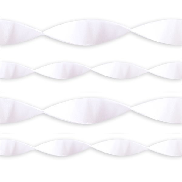 Crepe-stripere - Hvite - 4-pakning