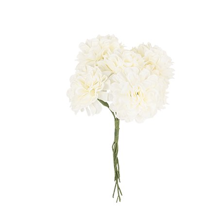 Kunstige blomster - Hvite - 6-pakning