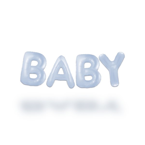 Ballonggirlander - BABY - Pastellblå - 35 cm Ballonggirlander - BABY - Pastellblå - 35 cm