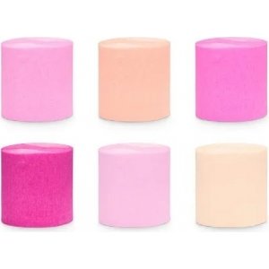 Kreppapir - Rosa miks Kreppapir - Rosa miks