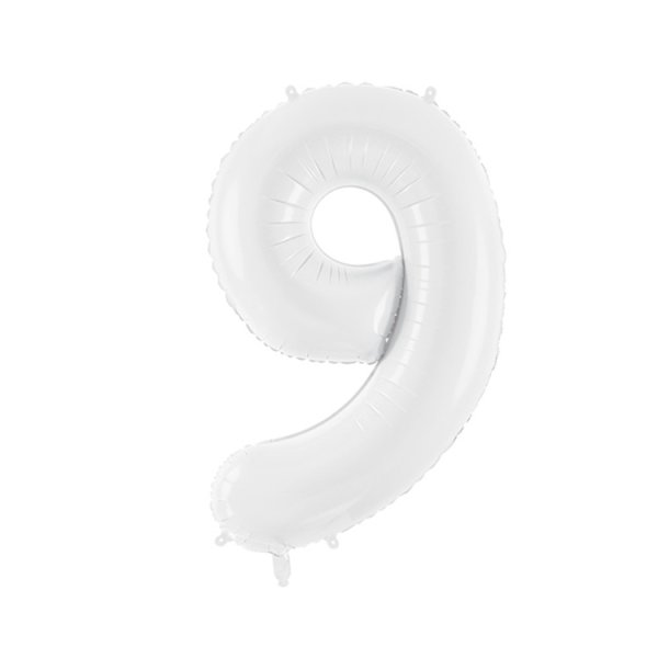 Tallballonger - Hvite - 86 cm - 2 stk Tallballonger - Hvite - 86 cm - 2 stk