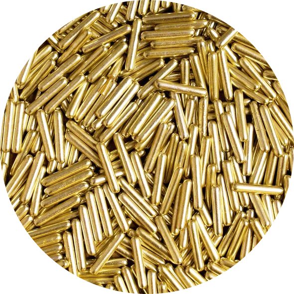 Strøssel - Sukkerstenger - Gull Strøssel - Sukkerstenger - Gull