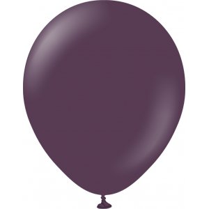 Ballonger ensfarget - Premium 45 cm - Plomme