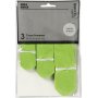 Papirpomponger - limegr�nn - Dia. 20+24+30 cm - 3 stk