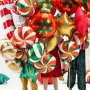 Folieballong - Candy Swirl - Christmas Mix