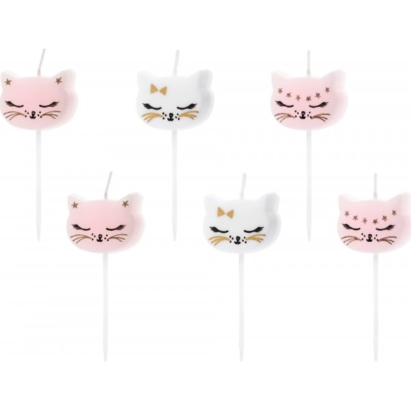 Kakelys - Kattefest - 6-pakning Kakelys - Kattefest - 6-pakning