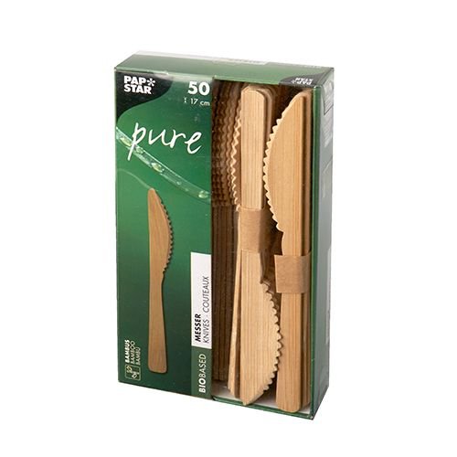 Kniver - 50-pakning - Bambus Kniver - 50-pakning - Bambus