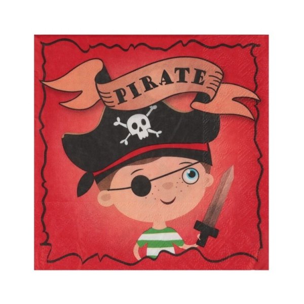 Servietter - Pirater - 20-pakning Servietter - Pirater - 20-pakning
