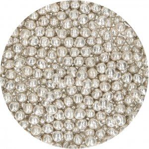 Myke sølvperler - Medium - Funcakes - 55 g Myke sølvperler - Medium - Funcakes - 55 g