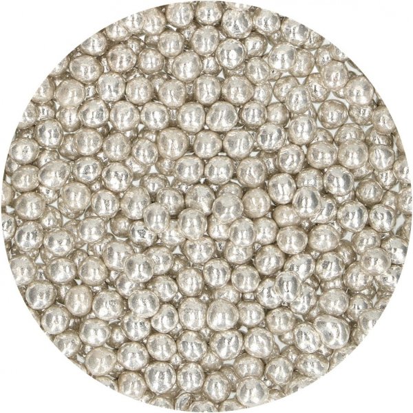 Myke sølvperler - Medium - Funcakes - 55 g Myke sølvperler - Medium - Funcakes - 55 g