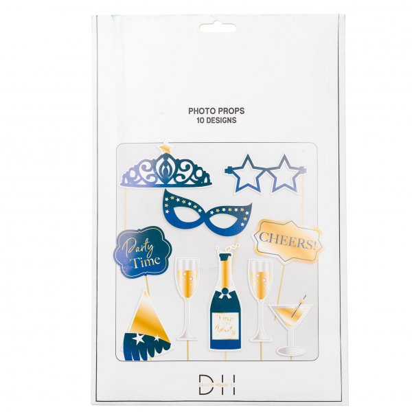 Fotorekvisitter 10 stk - Partydesigns