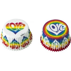 Muffinsformer - Rainbow Love - 36-pakning Muffinsformer - Rainbow Love - 36-pakning