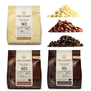 Sjokolade - Favoritter fra Callebaut - Hvit, mørk og melkesjokolade - 1,2 kg Sjokolade - Favoritter fra Callebaut - Hvit, mørk og melkesjokolade - 1,2 kg