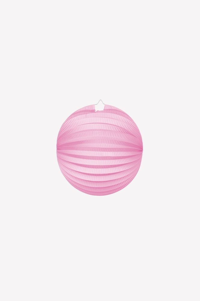 Lanterne – Papir – Rosa – 25 cm – Lamper og lykter til bryllup, Bryllupsdekorasjoner