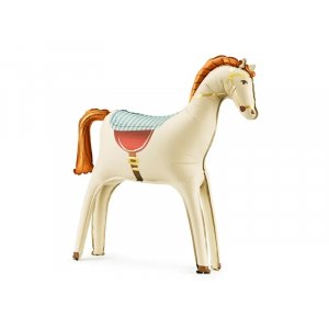 Folieballong - Hest - Beige Folieballong - Hest - Beige