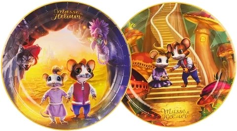 Papptallerken - Mikke Mus og Helium - Eventyr - 8-pakning Papptallerken - Mikke Mus og Helium - Eventyr - 8-pakning