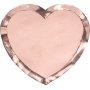 Desserttallerkener - Hjerte - Roségull - 6-pakning Desserttallerkener - Hjerte - Roségull - 6-pakning