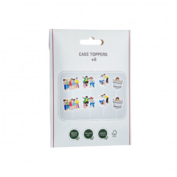 Kaketoppere - Bullerbyn 8-pakning 10cm Kaketoppere - Bullerbyn 8-pakning 10cm