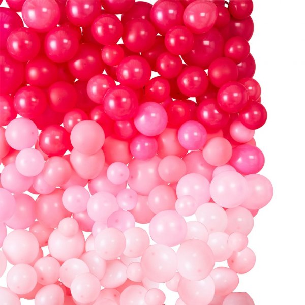 Ballongvegg - Rosa Ombre Ballongvegg - Rosa Ombre