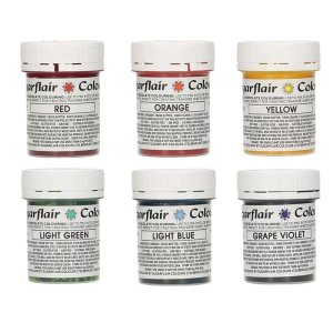 Sugarflair Sjokoladefarger Regnbue 6 Farger 6 x 35g Sugarflair Sjokoladefarger Regnbue 6 Farger 6 x 35g