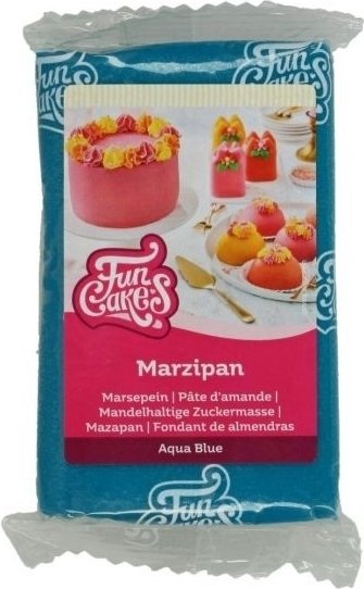 Marsipan - Aqua Blue - Funcakes - 250 g Marsipan - Aqua Blue - Funcakes - 250 g