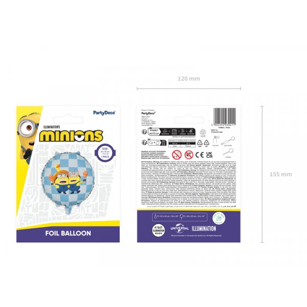 Folieballong runde Minions - Mix