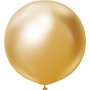 Ballonger ensfargede - Premium 60 cm - Gull Krom - 2-pakning