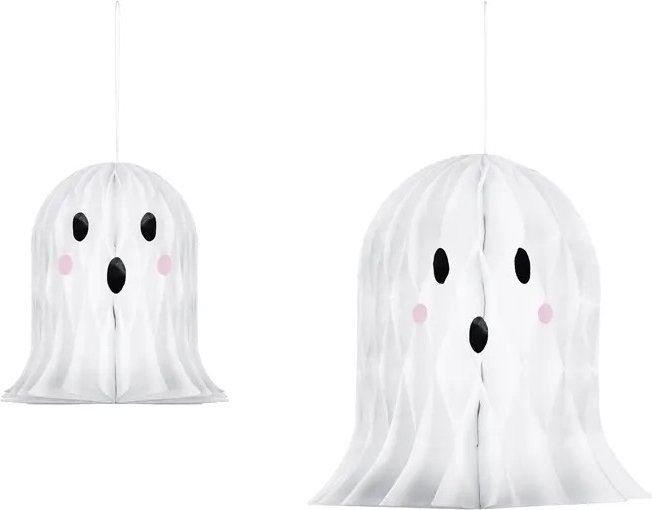 Honedycomb – Spøkelser – 2-pakning – Halloween-dekorasjoner, Halloween