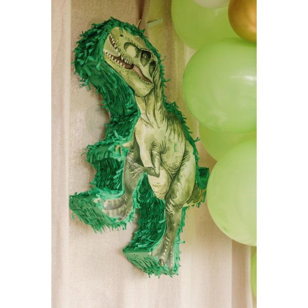 Pi�ata Dinosaur - Gr�nn - 42 x 45 cm
