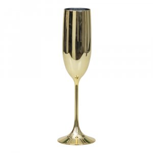 Champagneglass - Gull metallisk