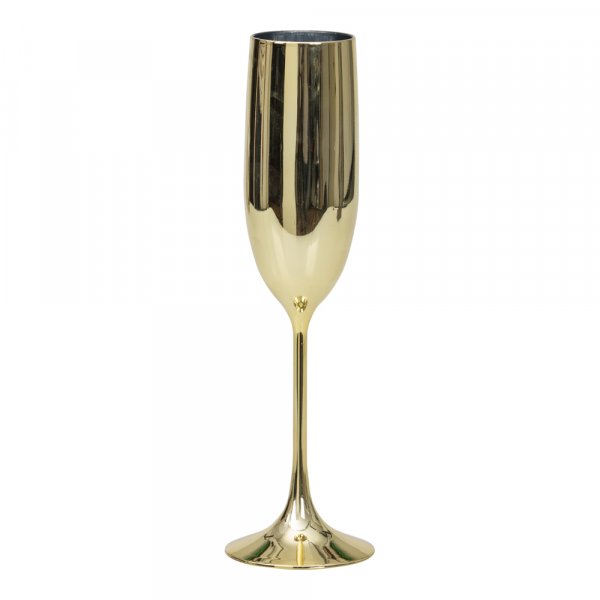 Champagneglass - Gull metallisk