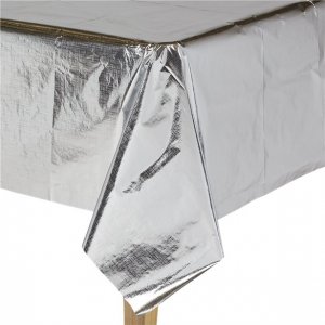 Duk - Sølv metallisk - 120 x 180 cm Duk - Sølv metallisk - 120 x 180 cm