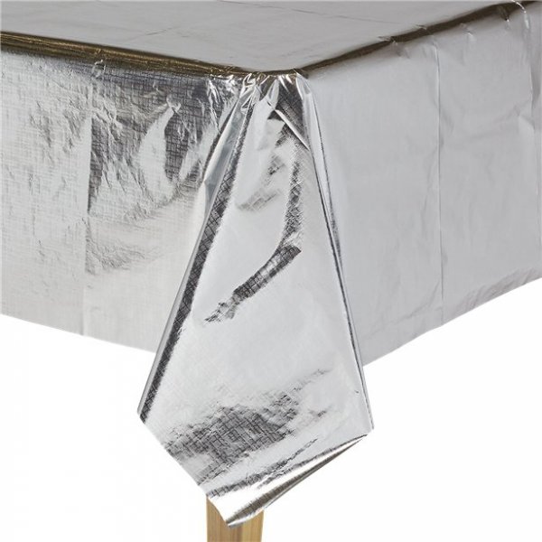 Duk - Sølv metallisk - 120 x 180 cm Duk - Sølv metallisk - 120 x 180 cm