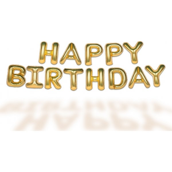 Folieballong - "Gratulerer med dagen" - Gull Folieballong - "Gratulerer med dagen" - Gull
