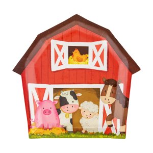 Papirtallerkener - Bondeg�rd - 6 stk