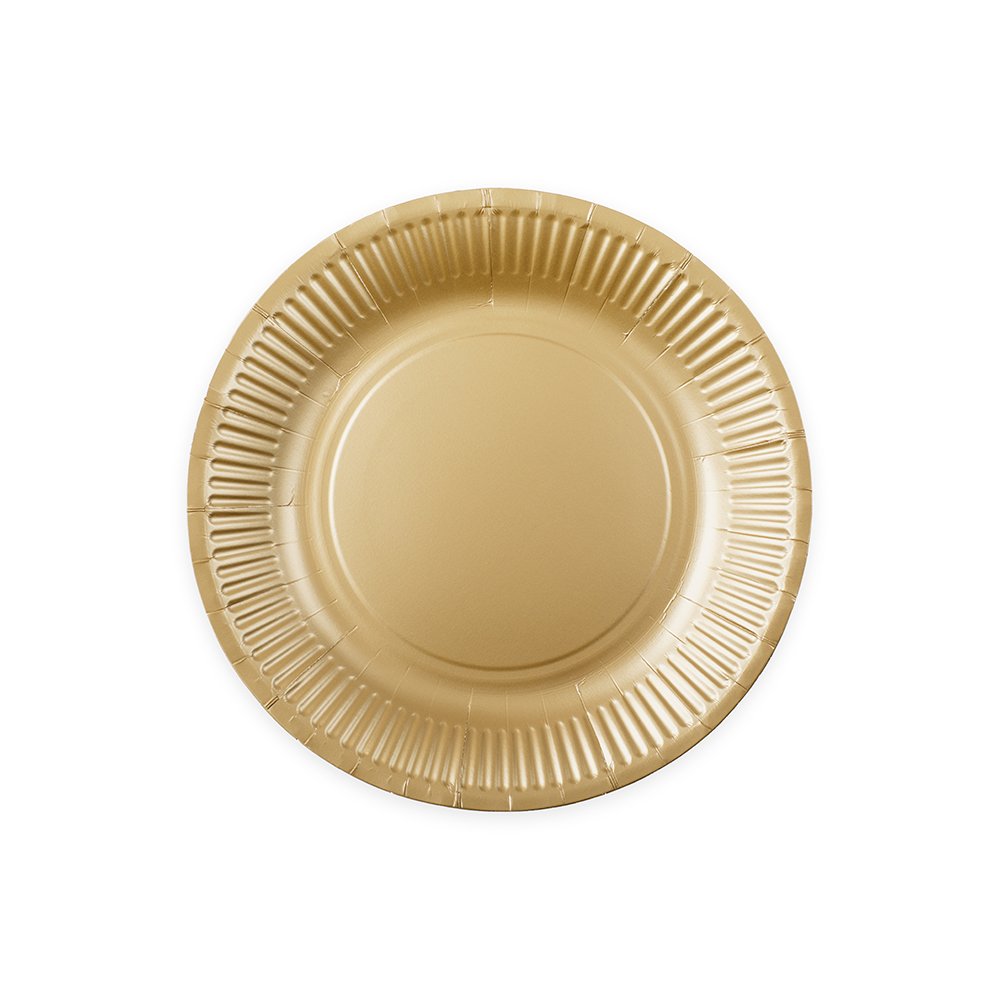 Papptallerkener – Champagne – 23 cm – 8-pakning – Papirtallerkener, Borddekking
