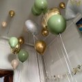 Kundebilde Ballonger ensfarget - Premium 30 cm - Eukalyptus - 25-pakning