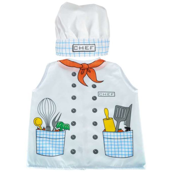 Kokkekostyme for barn 3-8 �r