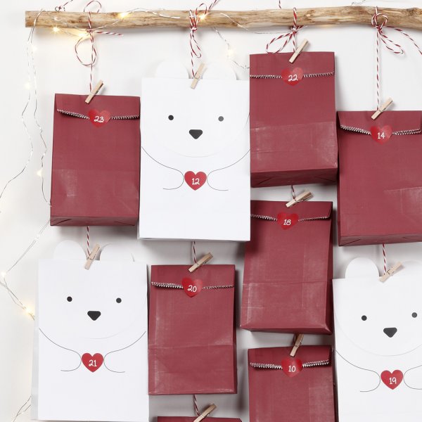 Trepinne med løkker - 60 cm Trepinne med løkker - 60 cm