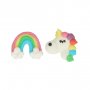 Sukkerdekorasjoner - Enhjrninger og regnbuer - 12 stk