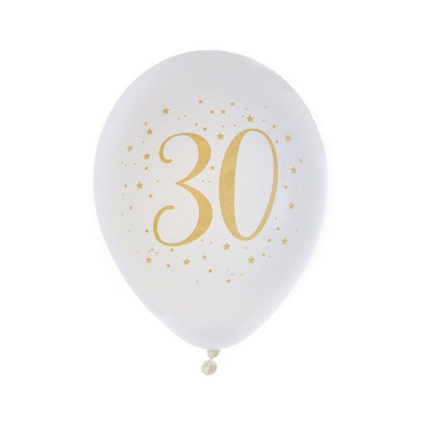 Ballonger Hvite 30 år Ballonger Hvite 30 år