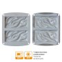 Silikonform - Bølgeformede barer - Decora - 14 x 7 cm Silikonform - Bølgeformede barer - Decora - 14 x 7 cm