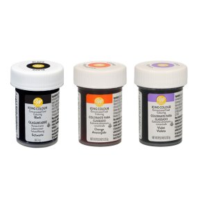 Pastafarge Halloween - Svart, oransje, lilla - 3 x 28 g - Wilton Pastafarge Halloween - Svart, oransje, lilla - 3 x 28 g - Wilton