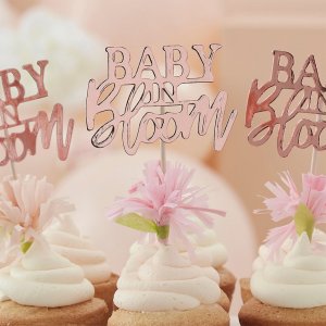 Kakepinner - Baby i blomst - 12-pakning