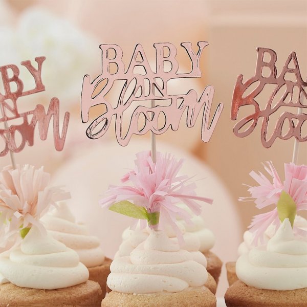 Cake picks  Baby in bloom