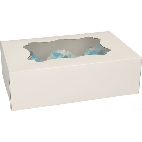 Cupcake-boks for 6 eller 12 cupcakes - Funcakes