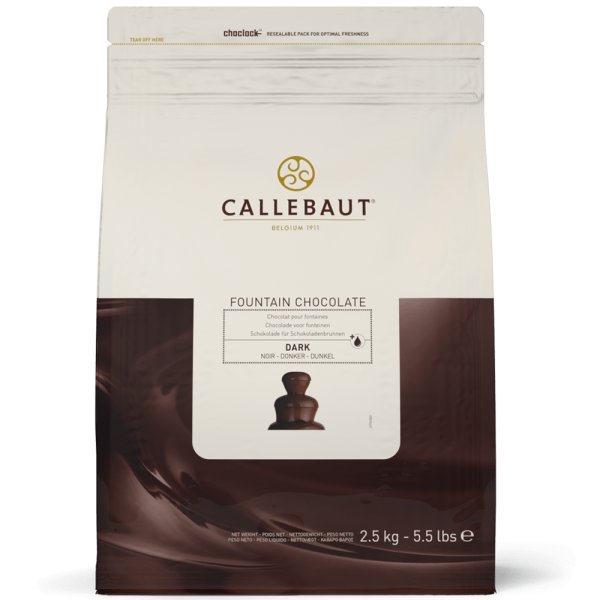 Mørk sjokolade - Til sjokoladefontene - 2,5 kg - Callebaut Mørk sjokolade - Til sjokoladefontene - 2,5 kg - Callebaut