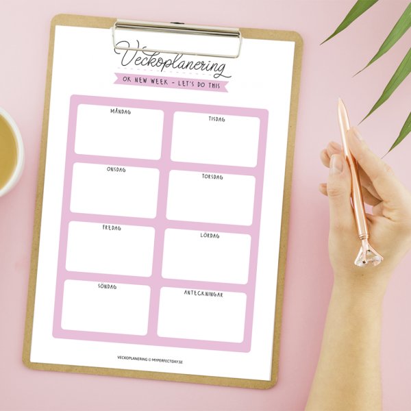 Ukeplanlegging - La oss gjøre dette Ukeplanlegging - La oss gjøre dette