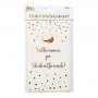Inbjudningskort - Student - Vit/Guld