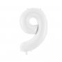 Tallballonger hvite, 86 cm - 1 stk Tallballonger hvite, 86 cm - 1 stk